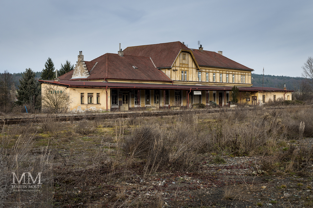 Zbiroh railway station building.