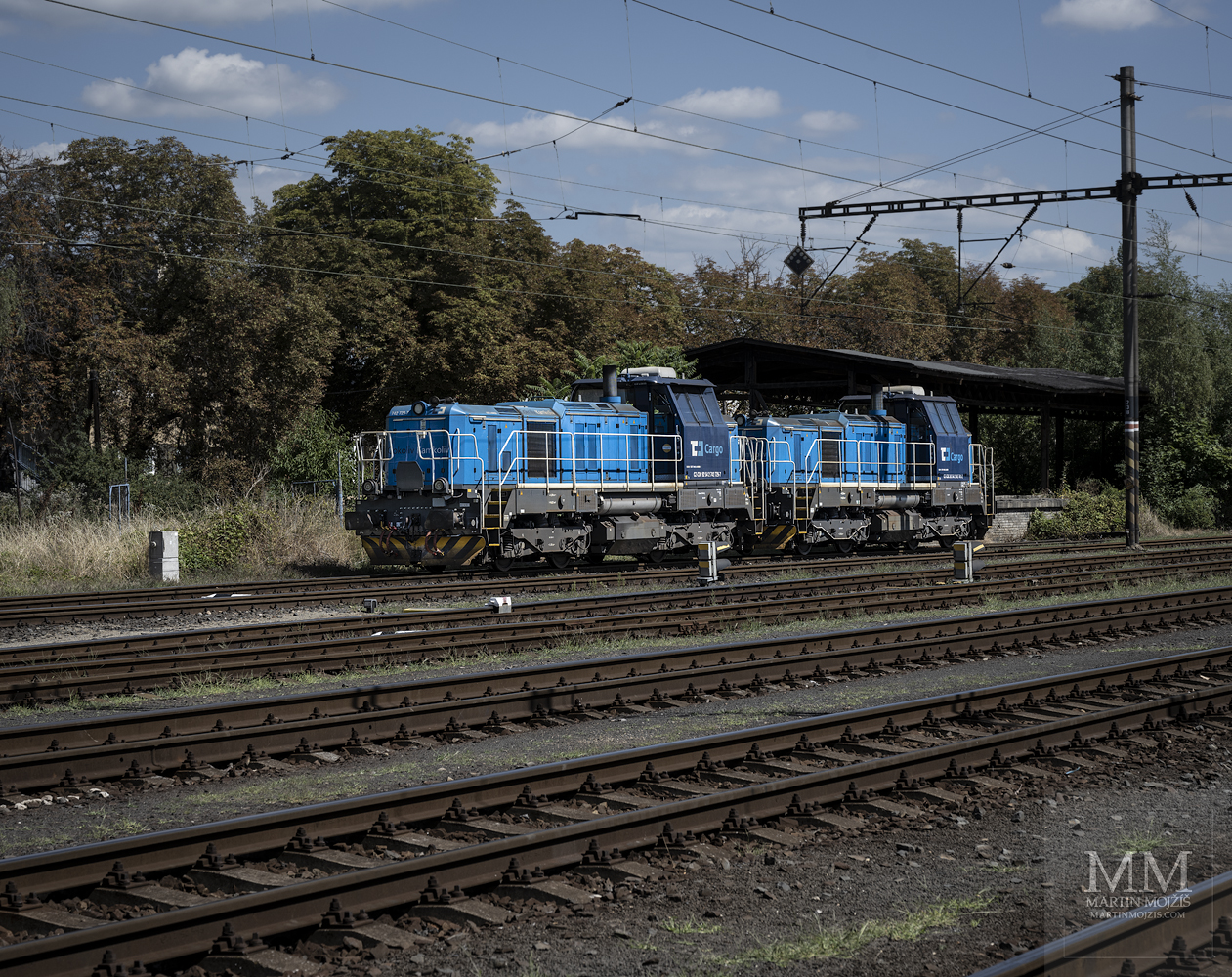 Dvojice dieselových lokomotiv řady 742, v čele 742 729-7.