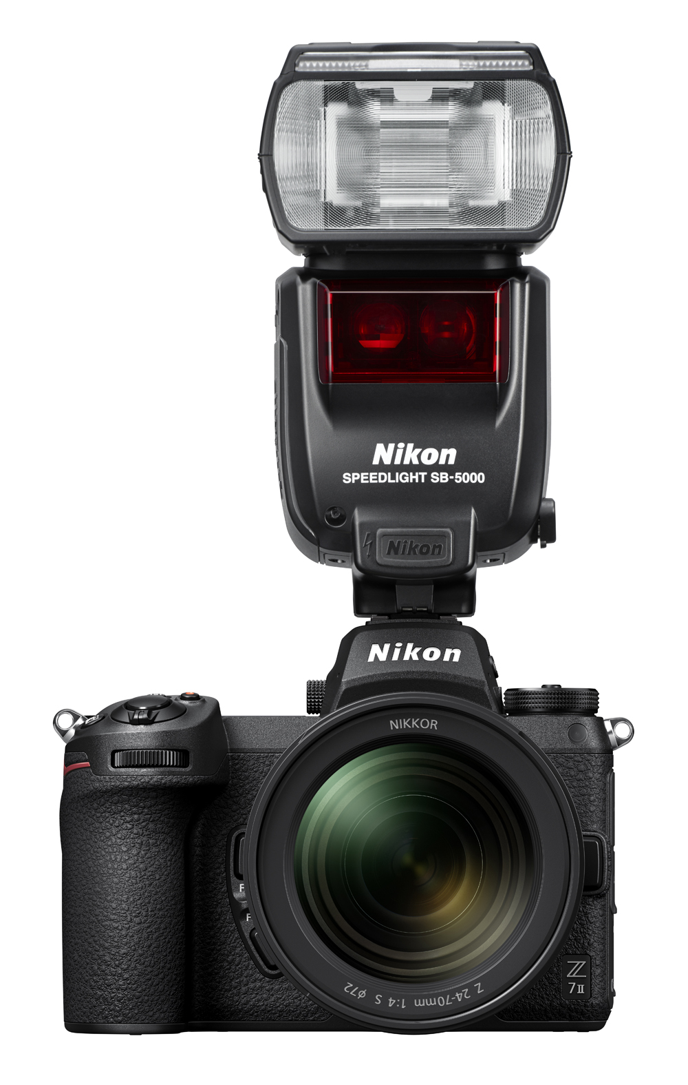 Nikon Z7II with the Nikon SB-5000 flash.