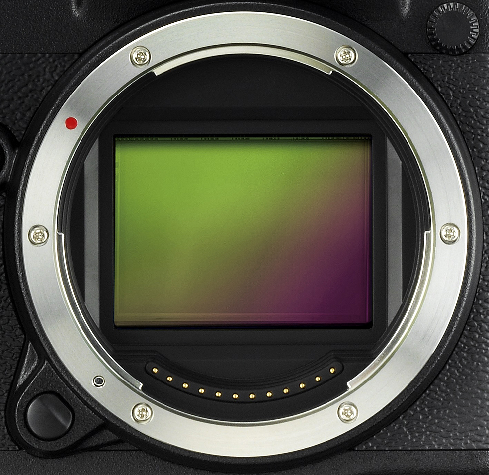 Nový bajonet fotoaparátu Fujifilm GFX 50S.