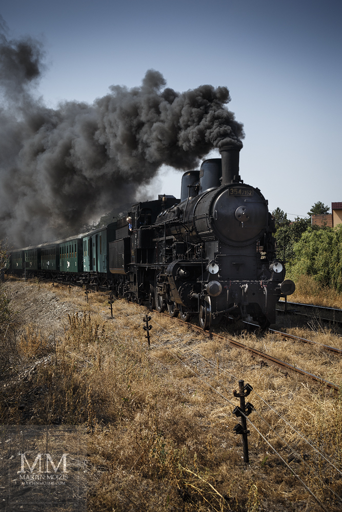 Large format, fine art photograph of steam locomotive. Martin Mojzis.