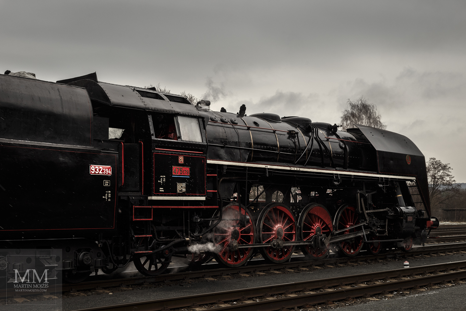 Large format, fine art photograph of the steam locomotive 475.179 Noblewoman. Martin Mojzis.