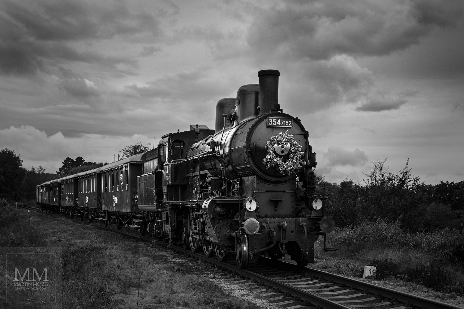 Fine Art large format Black and White photograph Pride on the Rails, photographed by Martin Mojzis.