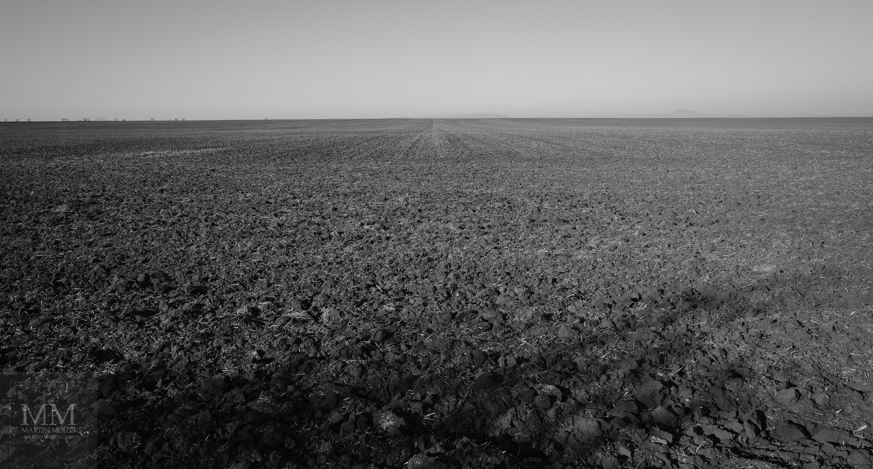 Field in winter. Fine Art large format landscape photograph FIELD OF WINTER. Photographer Martin Mojzis.