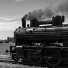 Velkoformátová umělecká fotografie parní lokomotivy. Martin Mojžíš.