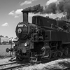 Black and white fine-art photograph of steam locomotive. Martin Mojzis.